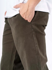 Męskie Spodnie Materiałowe Marcus Gerry Chino 5052 Olive Green 16-200126