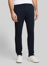 Męskie Spodnie Materiałowe Tom Tailor Jersey Slim Chino Sky Captain Blue 1044853 10668