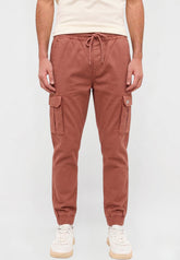 Męskie Spodnie Mustang Style Paris Jogger Cargo Cinnamon 1015896 3238