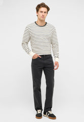 Męskie Spodnie Mustang Style Tramper Straight Jet Black 1017471 4188