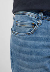 Męskie Spodnie Jeansowe Mustang Style Denver Straight Denim Blue 1017444 5000 583