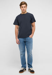 Męskie Spodnie Jeansowe Mustang Style Denver Straight Denim Blue 1017444 5000 583