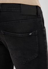 Męskie Spodnie jeansowe Mustang Style Oregon Slim Denim Black 1016798 4000 803