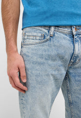 Męskie Spodnie jeansowe Mustang Style Oregon Slim Denim Blue 1016430 5000 413