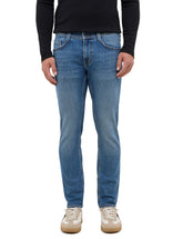 Męskie Spodnie Jeansowe Mustang Style Oregon Slim Denim Blue 1016799 5000 402