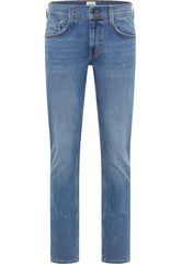 Męskie Spodnie Jeansowe Mustang Style Oregon Slim Denim Blue 1016799 5000 402