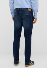 Męskie Spodnie Jeansowe Mustang Style Oregon Slim Denim Blue 1016799 5000 803