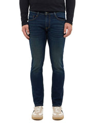 Męskie Spodnie Jeansowe Mustang Style Oregon Slim Denim Blue 1016802 5000 903
