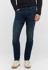 Męskie Spodnie Jeansowe Mustang Style Oregon Slim Denim Blue 1016802 5000 903