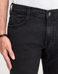 Męskie Spodnie jeansowe Mustang Style Oregon Tapered Denim Black 1018299 4000 940