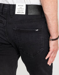 Męskie Spodnie jeansowe Mustang Style Oregon Tapered Denim Black 1018299 4000 940