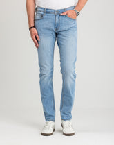 Męskie Spodnie jeansowe Mustang Style Oregon Tapered Denim Blue 1018072 5000 401
