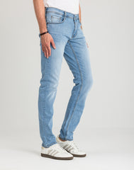 Męskie Spodnie jeansowe Mustang Style Oregon Tapered Denim Blue 1018072 5000 401