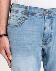 Męskie Spodnie jeansowe Mustang Style Oregon Tapered Denim Blue 1018072 5000 401