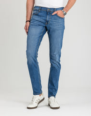 Męskie Spodnie jeansowe Mustang Style Oregon Tapered Denim Blue 1018072 5000 623
