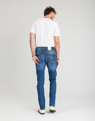 Męskie Spodnie jeansowe Mustang Style Oregon Tapered Denim Blue 1018072 5000 623