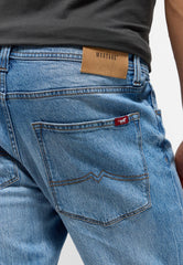Męskie Spodnie jeansowe Mustang Style Orlando Slim Denim Blue 1015860 5000 303