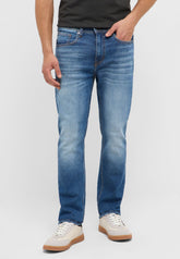 Męskie Spodnie Jeansowe Mustang Style Orlando Slim Denim Blue 1017429 5000 723