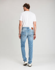 Męskie Spodnie jeansowe Mustang Style Vegas Slim Denim Blue 1018073 5000 401