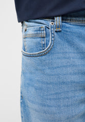 Męskie Spodnie Jeansowe Mustang Style Washington Straight Denim Blue 1017439 5000 403