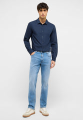 Męskie Spodnie Jeansowe Mustang Style Washington Straight Denim Blue 1017439 5000 403