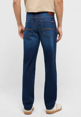 Męskie Spodnie Jeansowe Mustang Style Washington Straight Denim Blue 1017439 5000 802