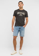 Męskie Szorty Jeansowe Mustang Style Chicago Shorts Z Denim Blue 1016976 5000 202