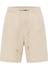 Męskie Szorty Materiałowe Mustang Style Linen Jogger Shorts Whisper White 1015146 2013