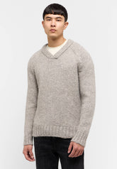 Męski Sweter Mustang Edmonds Mid Grey Mélange 1015481 4140