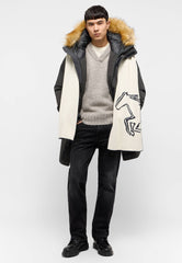 Męski Sweter Mustang Edmonds Mid Grey Mélange 1015481 4140