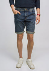 Męskie Szorty Mustang Style Chicago Shorts Z Denim Blue 1016977 5000 883