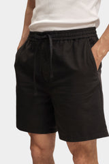 Męskie szorty Mustang Style Linen Jogger Shorts Black Beauty 1016459 4185