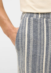 Męskie szorty Mustang Style Lockport Shorts Blue Dobby Stripe 1016479 12740