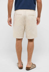 Męskie Szorty Mustang Style Linen Jogger Shorts Ecru 1016459 2014