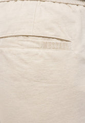 Męskie Szorty Mustang Style Linen Jogger Shorts Ecru 1016459 2014