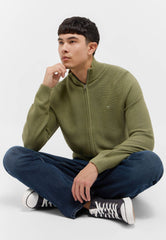 Męski Sweter Mustang Style Escondido Oil Green 1015476 6273