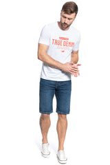 Spodenki Męskie Mustang Chicago Short Denim Blue 1005417 5000 882