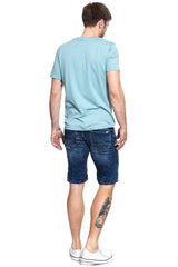 Spodenki Męskie Mustang Chicago Short Denim Blue 1007113 5000 683