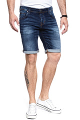 Spodenki Męskie Mustang Chicago Short Denim Blue 1007113 5000 923