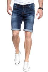 Spodenki Męskie Mustang Chicago Short Denim Blue 1007113 5000 923
