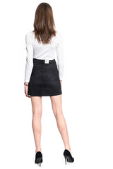 Damska Spódnica Jeansowa Lee Tailored A Line Skirt Black Tyro L38BCPJW 112108136