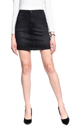 Damska Spódnica Jeansowa Lee Tailored A Line Skirt Black Tyro L38BCPJW 112108136