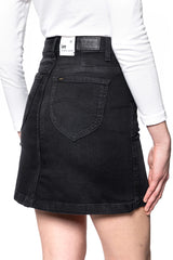 Damska Spódnica Jeansowa Lee Tailored A Line Skirt Black Tyro L38BCPJW 112108136