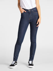 Damskie Spodnie Lee Ivy Super Skinny High Dark Hunt L32EMOHW 112107429