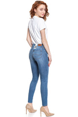 Damskie Spodnie Lee Scarlett High Blue L526PFYO 112111798