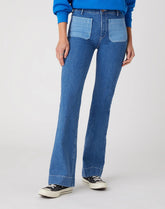 SPODNIE DAMSKIE WRANGLER FLARE DANCING QUEEN W233ZU312 112127862