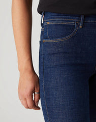 Spodnie Damskie Wrangler High Rise Skinny Night Blue W27HVH78Y 112128134