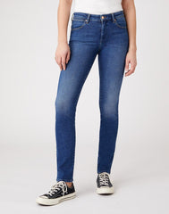 SPODNIE DAMSKIE WRANGLER SLIM LIGHT SEA W28LZD29J 112128451