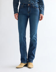 SPODNIE DAMSKIE WRANGLER STRAIGHT OVERCAST 112386686
