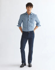 SPODNIE MĘSKIE WRANGLER GREENSBORO DARK SAPPHIRE 112386923